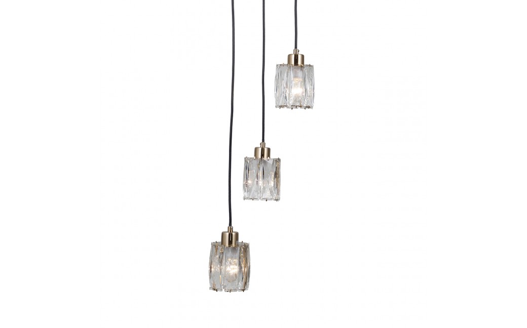ITALUX Torno Wisząca 3xE14 40W Złoty PND-40813-3R-HBR
