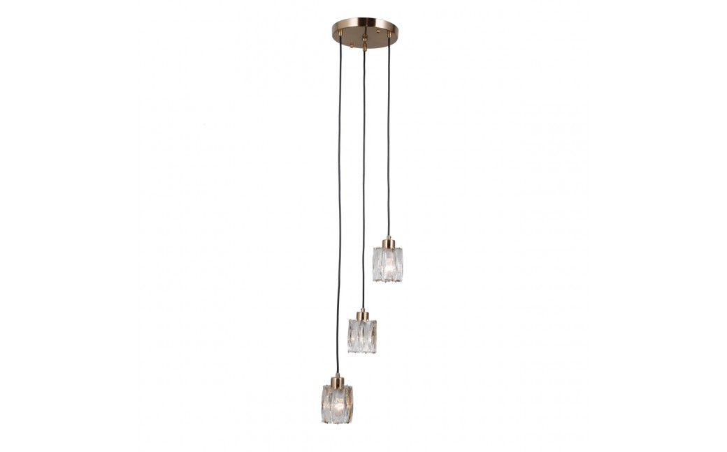 ITALUX Torno Wisząca 3xE14 40W Złoty PND-40813-3R-HBR
