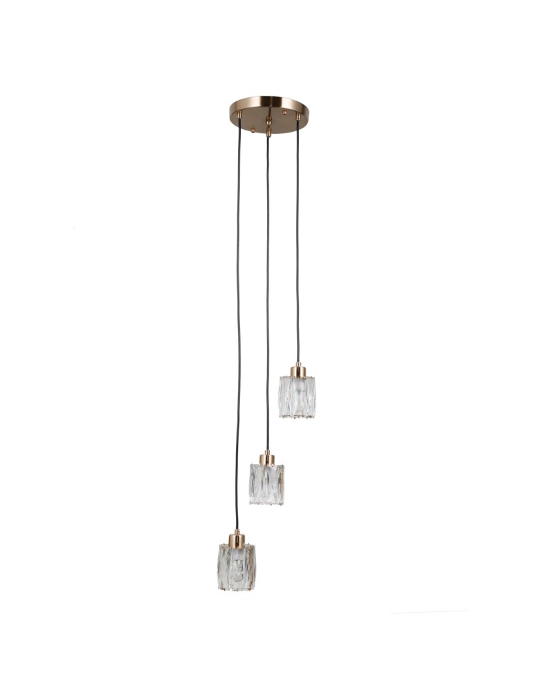 Triple pendant lamps - ITALUX Torno Pendant 3xE14 40W Gold PND-40813-3R-HBR - product kolory-swiatla.pl 5