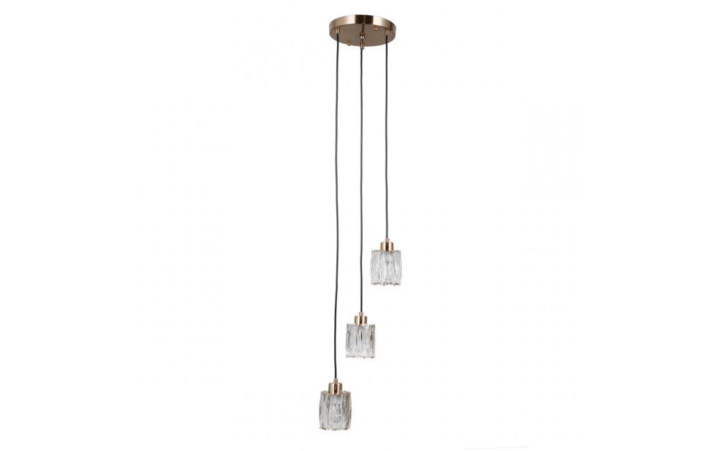 ITALUX Torno Wisząca 3xE14 40W Złoty PND-40813-3R-HBR
