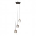 ITALUX Torno Wisząca 3xE14 40W Czarny mat, złoty PND-40813-3R-BK-HBR