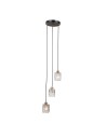 ITALUX Torno Pendant 3xE14 40W Matte Black, Gold PND-40813-3R-BK-HBR