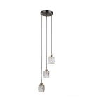 Triple pendant lamps - ITALUX Torno Pendant 3xE14 40W Matte Black, Gold PND-40813-3R-BK-HBR - product 2