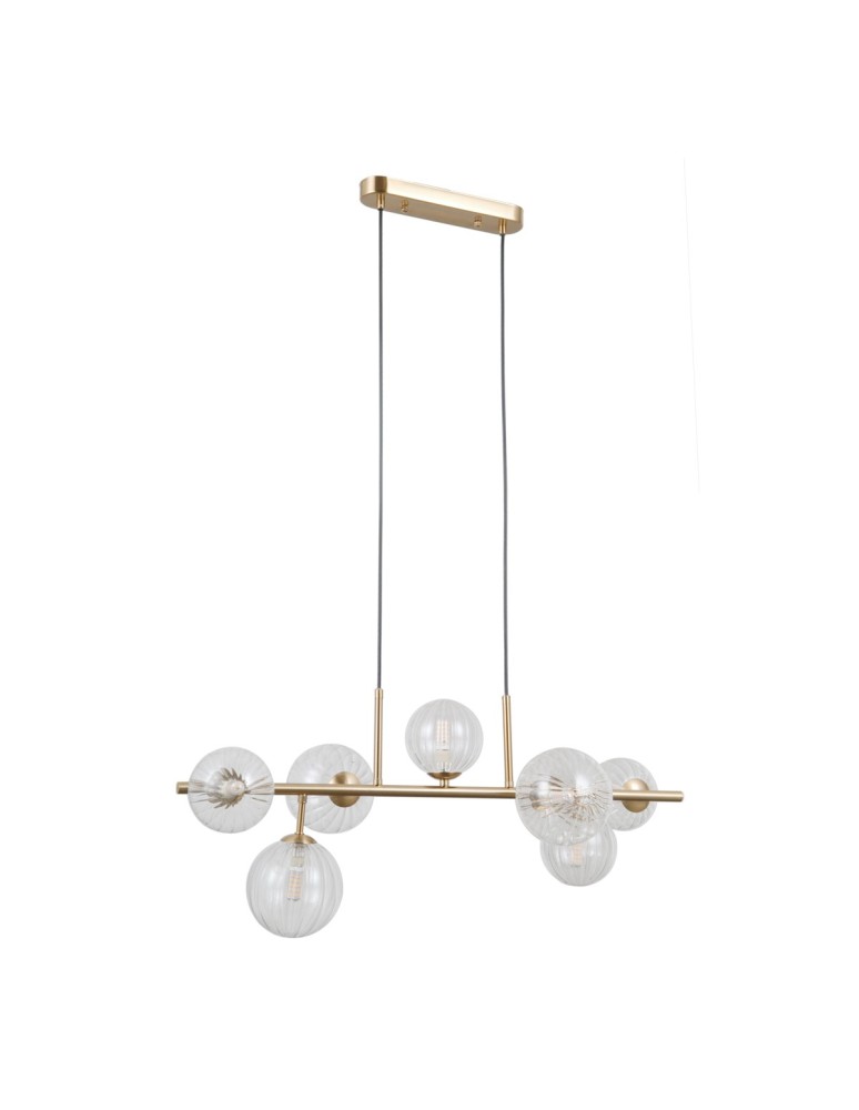 Pendant lamps over the island - ITALUX Toledo Pendant 7xG9 5W Gold PND-40717-7-HBR - product kolory-swiatla.pl 3