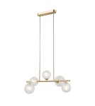 Pendant lamps over the island - ITALUX Toledo Pendant 5xG9 5W Gold PND-40717-5-HBR - product 1