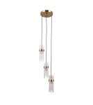 Triple pendant lamps - ITALUX Taraso Pendant 3xE14 40W Gold PND-40760-3-HBR - product 1