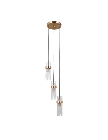 ITALUX Taraso Pendant 3xE14 40W Gold PND-40760-3-HBR