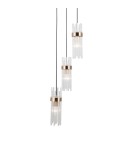 Triple pendant lamps - ITALUX Taraso Pendant 3xE14 40W Matte Black, Gold PND-40760-3-BK-HBR - product 3