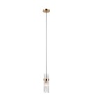 Single pendant lamps - ITALUX Taraso Pendant 1xE14 40W Gold PND-40760-1-HBR - product 1