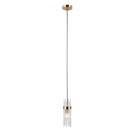 ITALUX Taraso Wisząca 1xE14 40W Złoty PND-40760-1-HBR