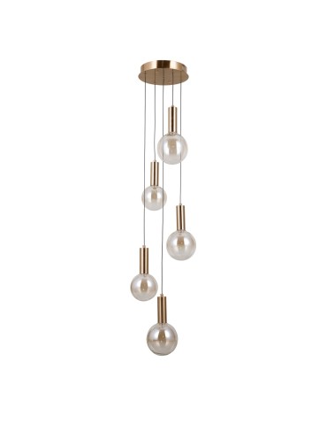 ITALUX Strela Pendant 5xLED 25W 3000K Gold PND-34378-5S-HBR