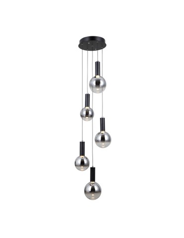 ITALUX Strela Pendant 5xLED 25W 3000K matte black PND-34378-5S-BK