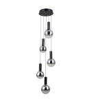 Pendant lamps spheres - ITALUX Strela Pendant 5xLED 25W 3000K matte black PND-34378-5S-BK - product 2