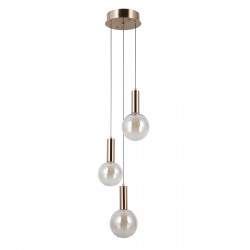 ITALUX Strela Wisząca 3xLED 15W 3000K Złoty PND-34378-3S-HBR