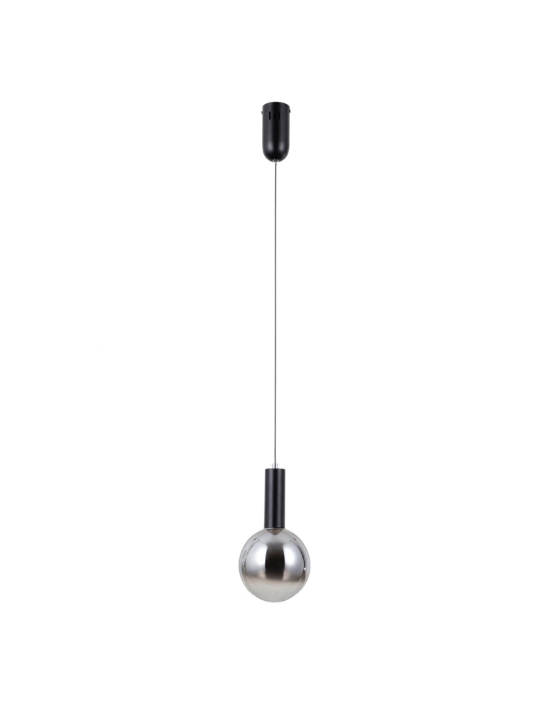 Single pendant lamps - ITALUX Strela Pendant 1xLED 5W 3000K matte black PND-34378-1S-BK - product kolory-swiatla.pl 1