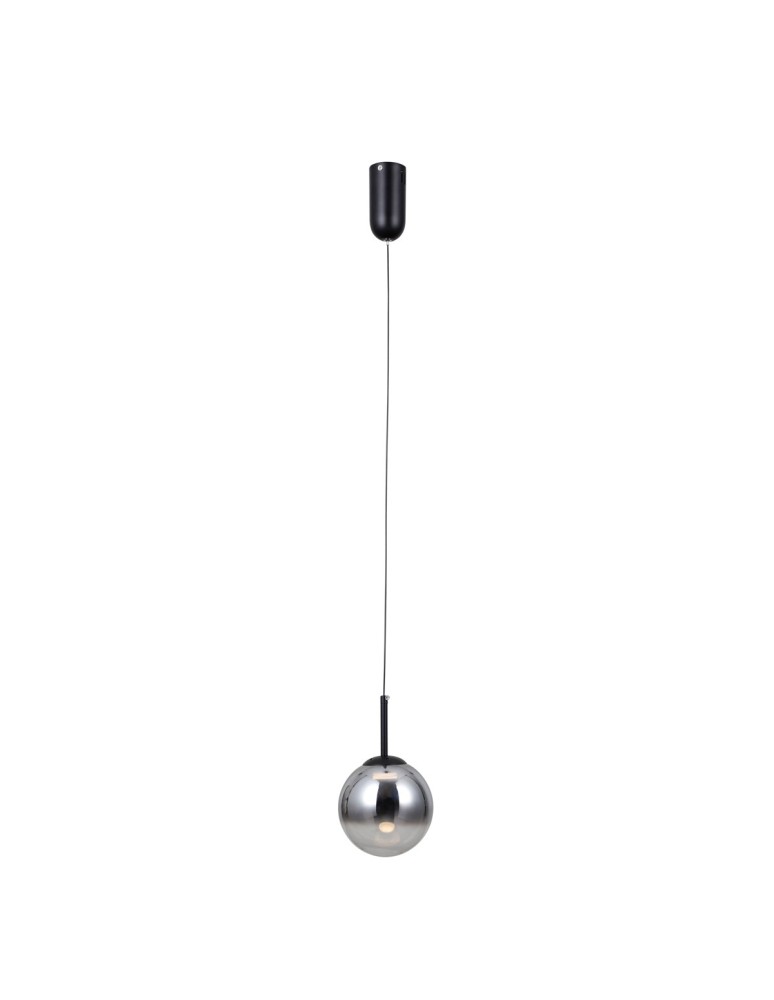 Single pendant lamps - ITALUX Strela Pendant 1xLED 5W 3000K matte black PND-34378-1S-BK - product kolory-swiatla.pl 2