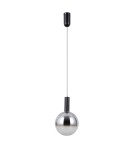 Single pendant lamps - ITALUX Strela Pendant 1xLED 5W 3000K matte black PND-34378-1M-BK - product 1