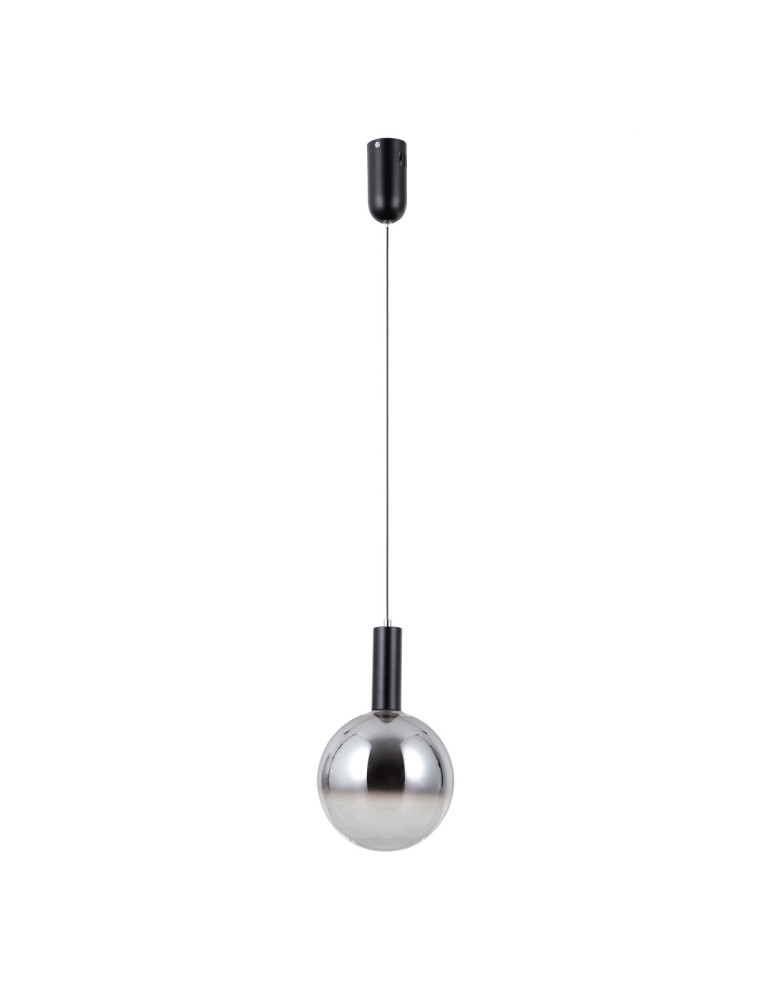 Single pendant lamps - ITALUX Strela Pendant 1xLED 5W 3000K matte black PND-34378-1M-BK - product kolory-swiatla.pl 1
