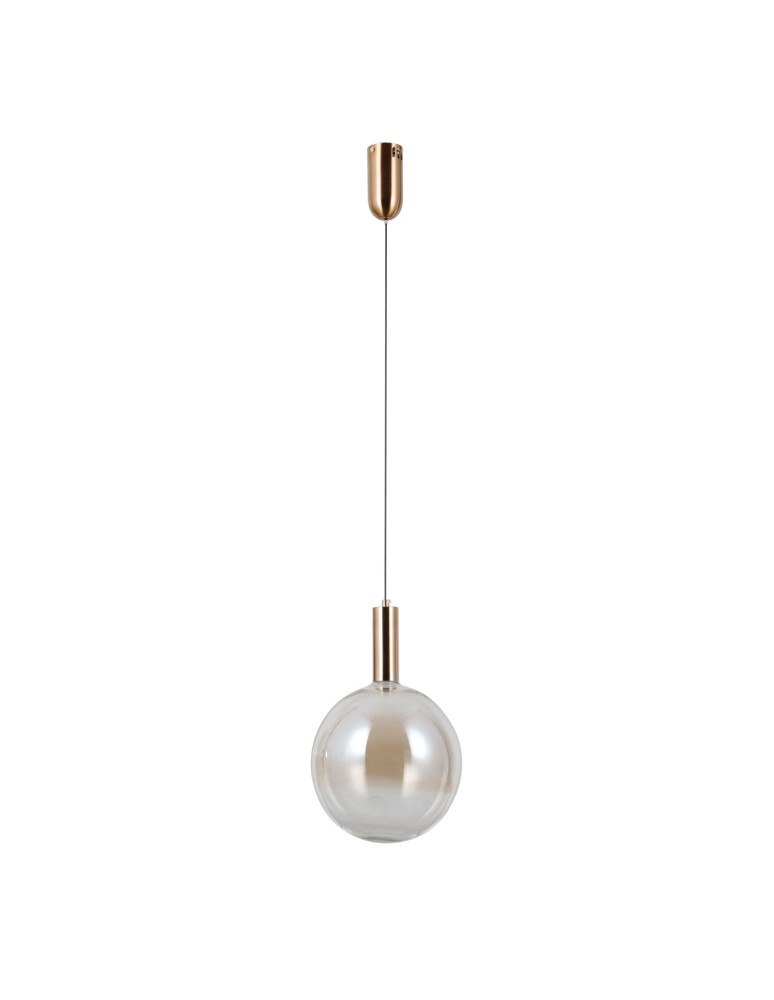 Single pendant lamps - ITALUX Strela Pendant 1xLED 5W 3000K Gold PND-34378-1L-HBR - product kolory-swiatla.pl 2