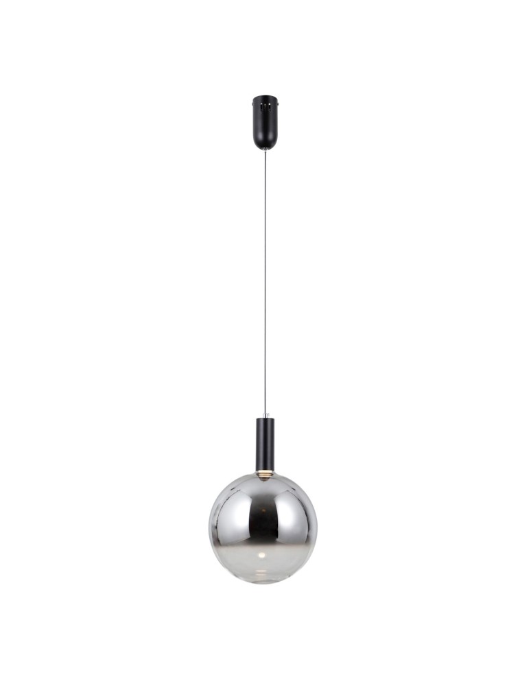 Single pendant lamps - ITALUX Strela Pendant 1xLED 5W 3000K matte black PND-34378-1L-BK - product kolory-swiatla.pl 1
