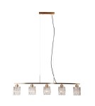 ITALUX Simona Wisząca 5xE14 40W Złoty PND-40814-5-HBR ITALUX Simona Wisząca 5xE14 40W Złoty PND-40814-5-HBR