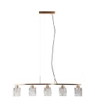 ITALUX Simona Wisząca 5xE14 40W Złoty PND-40814-5-HBR ITALUX Simona Wisząca 5xE14 40W Złoty PND-40814-5-HBR