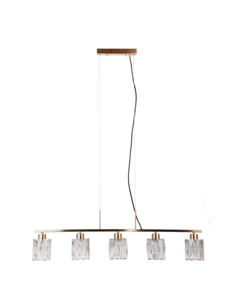 Pendant lamps over the island - ITALUX Simona Pendant 5xE14 40W Gold PND-40814-5-HBR - product kolory-swiatla.pl 2