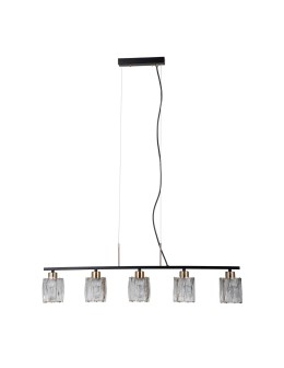 ITALUX Simona Wisząca 5xE14 40W Czarny mat, chrom PND-40814-5-BK-HBR - produkt 2