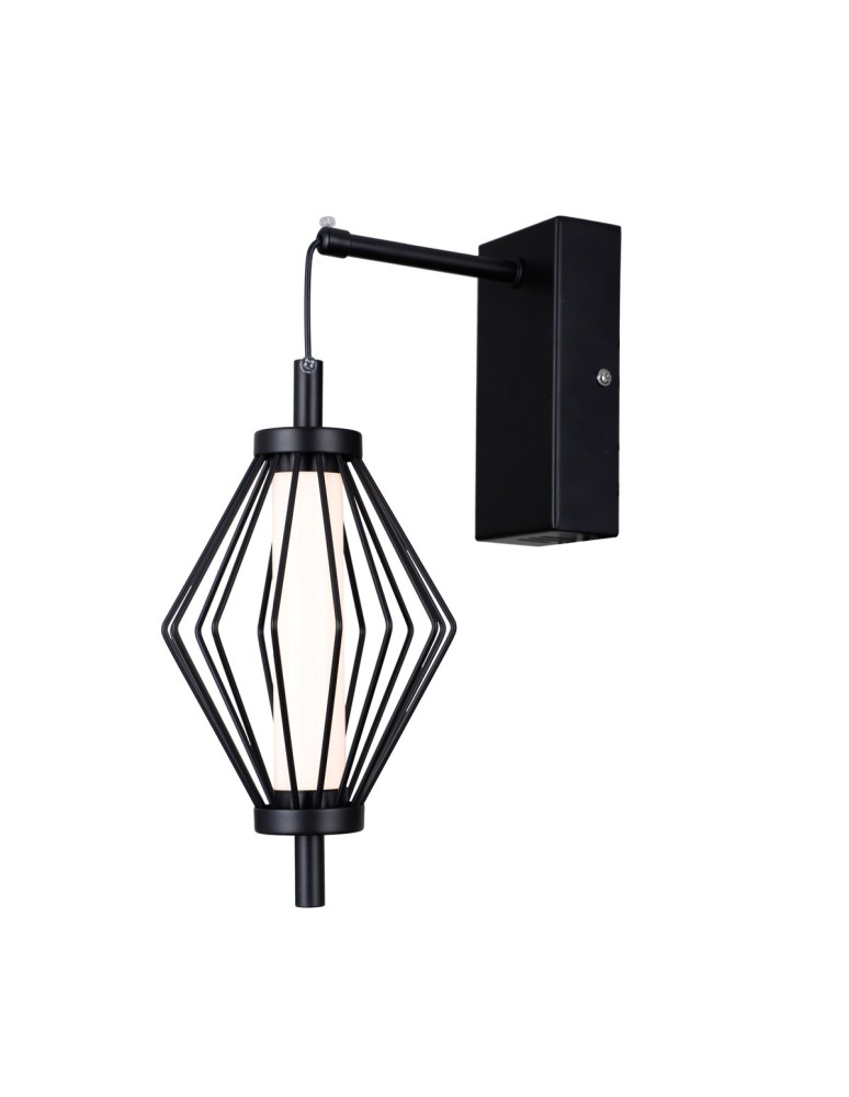Wall lamps - ITALUX Sevil wall lamp 1xLED 5W 3000K matte black, chrome WL-34403-1-BK - product kolory-swiatla.pl 2