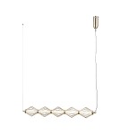 ITALUX Sevil Wisząca 5xLED 25W 3000K Złoty PND-34403-5-HBR