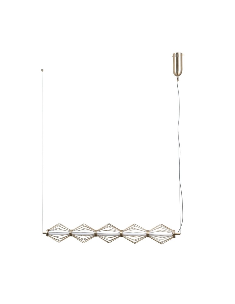 Pendant lamps over the island - ITALUX Sevil Pendant 5xLED 25W 3000K Gold PND-34403-5-HBR - product kolory-swiatla.pl 2