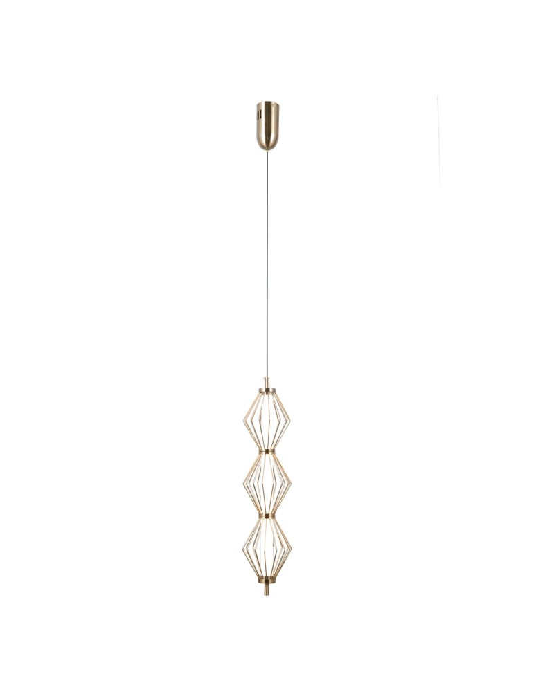 Single pendant lamps - ITALUX Sevil Pendant 3xLED 15W 3000K Gold PND-34403-3V-HBR - product kolory-swiatla.pl 1