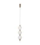 Single pendant lamps - ITALUX Sevil Pendant 3xLED 15W 3000K Gold PND-34403-3V-HBR - product 2