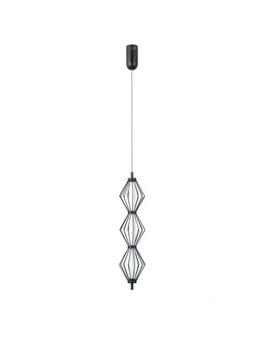 ITALUX Sevil Pendant 3xLED 15W 3000K matte black, chrome PND-34403-3V-BK