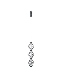 ITALUX Sevil Pendant 3xLED 15W 3000K matte black, chrome PND-34403-3V-BK