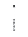ITALUX Sevil Pendant 3xLED 15W 3000K matte black, chrome PND-34403-3V-BK