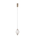 Single pendant lamps - ITALUX Sevil Pendant 1xLED 5W 3000K Gold PND-34403-1-HBR - product 1