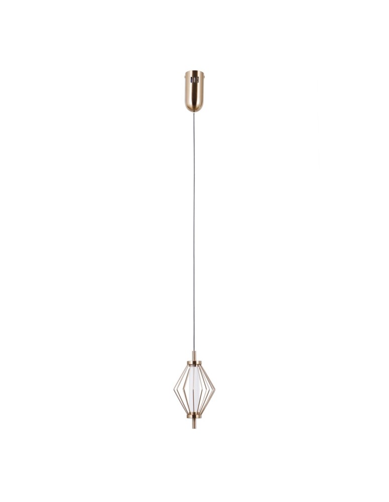 Single pendant lamps - ITALUX Sevil Pendant 1xLED 5W 3000K Gold PND-34403-1-HBR - product kolory-swiatla.pl 1