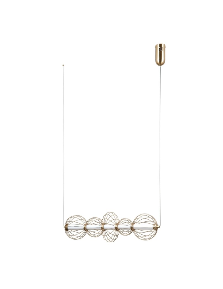 Pendant lamps over the island - ITALUX Rabel Pendant 5xLED 18W 3000K Gold PND-344221-5-HBR - product kolory-swiatla.pl 4
