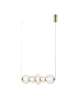 ITALUX Rabel Wisząca 5xLED 18W 3000K Złoty PND-344221-5-HBR