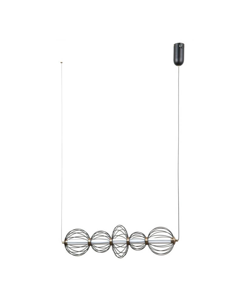 Pendant lamps over the island - ITALUX Rabel Pendant 5xLED 18W 3000K matte black PND-344221-5-BK - product kolory-swiatla.pl 3