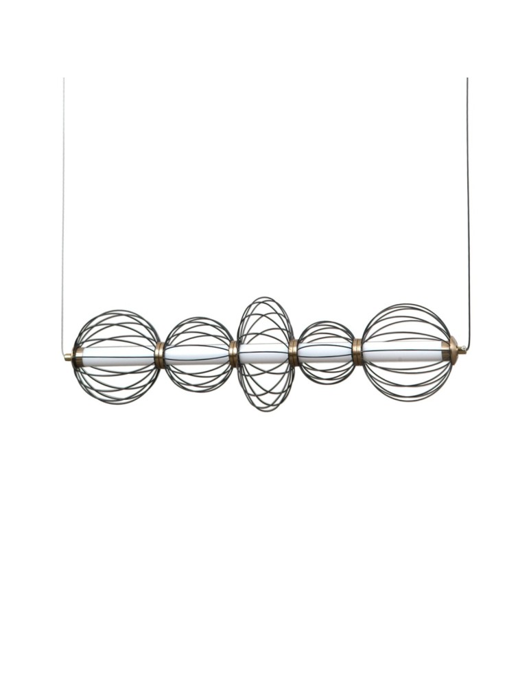 Pendant lamps over the island - ITALUX Rabel Pendant 5xLED 18W 3000K matte black PND-344221-5-BK - product kolory-swiatla.pl 2