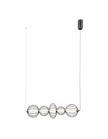 ITALUX Rabel Pendant 5xLED 18W 3000K matte black PND-344221-5-BK