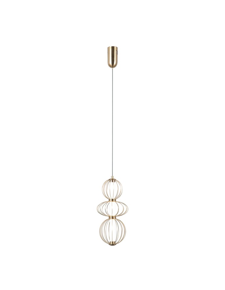 Single pendant lamps - ITALUX Rabel Pendant 3xLED 10W 3000K Gold PND-344221-3V-HBR - product kolory-swiatla.pl 1