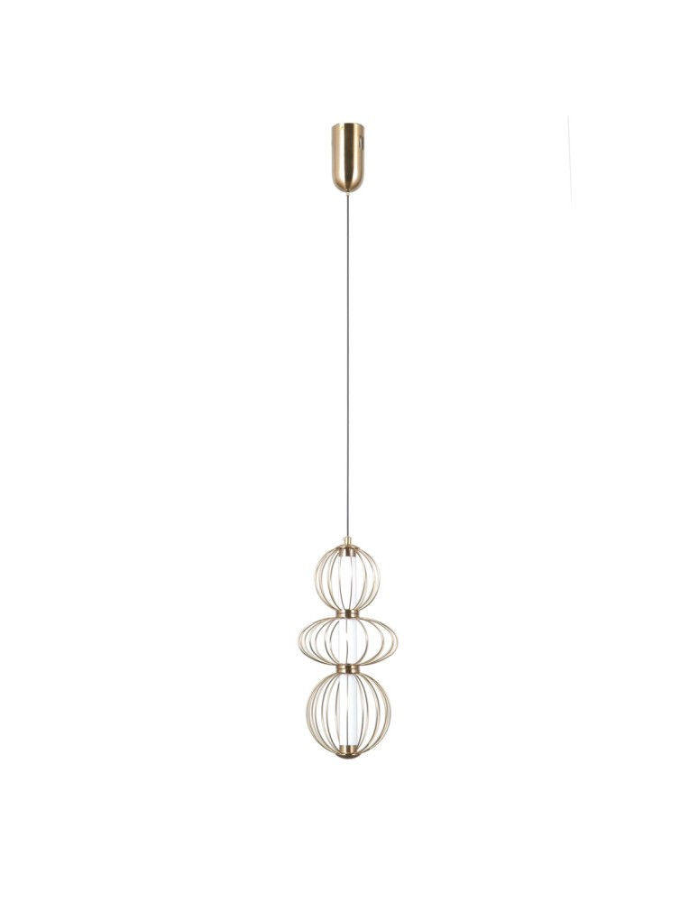 Single pendant lamps - ITALUX Rabel Pendant 3xLED 10W 3000K Gold PND-344221-3V-HBR - product kolory-swiatla.pl 3