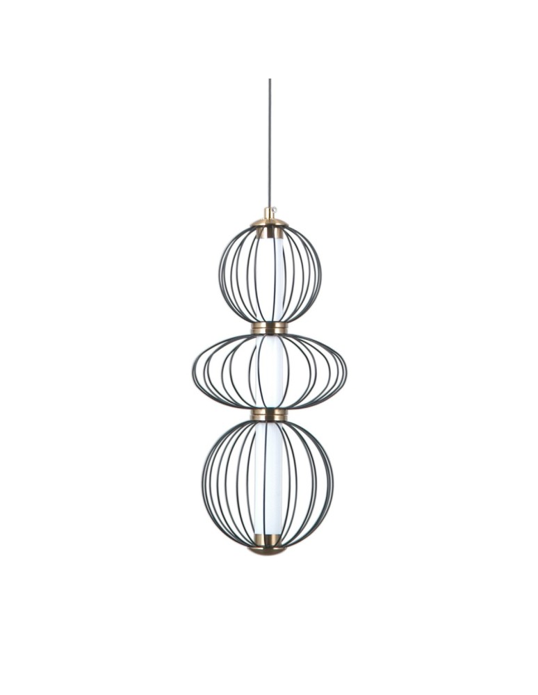 Single pendant lamps - ITALUX Rabel Pendant 3xLED 10W 3000K matte black PND-344221-3V-BK - product kolory-swiatla.pl 2