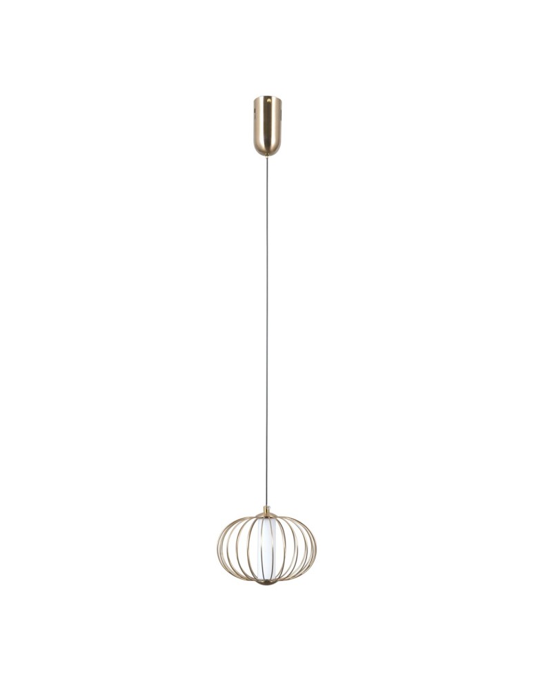 Single pendant lamps - ITALUX Rabel Pendant 1xLED 5W 3000K Gold PND-344221-1-HBR - product kolory-swiatla.pl 3