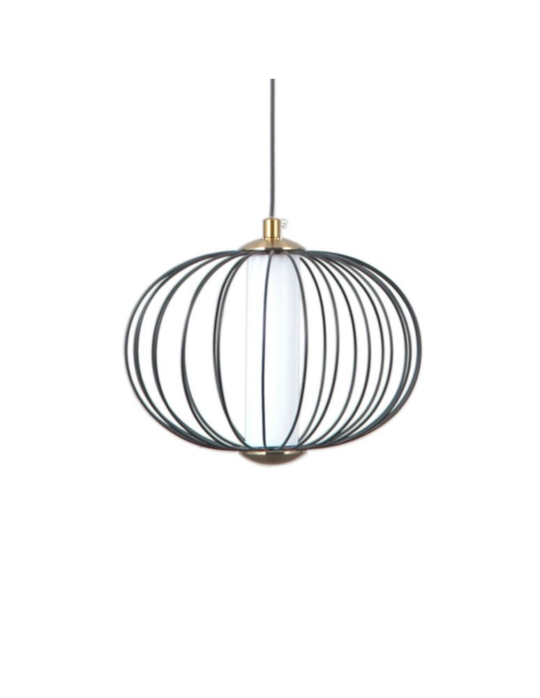 Single pendant lamps - ITALUX Rabel Pendant 1xLED 5W 3000K matte black PND-344221-1-BK - product kolory-swiatla.pl 2