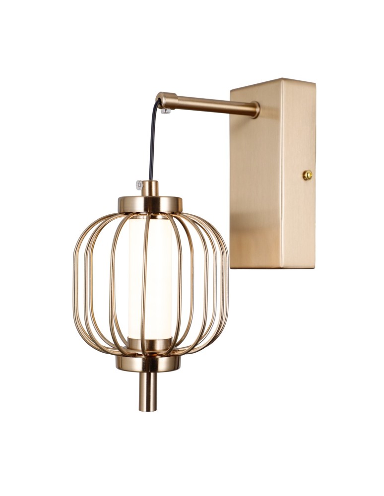 Wall lamps - ITALUX Pedro wall lamp 1xLED 4W 3000K Gold WL-34405-1-HBR - product kolory-swiatla.pl 1