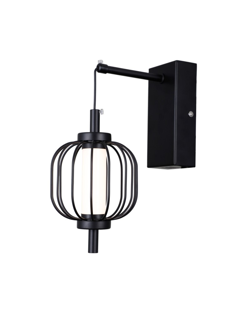 Wall lamps - ITALUX Pedro wall lamp 1xLED 4W 3000K matte black, chrome WL-34405-1-BK - product kolory-swiatla.pl 1